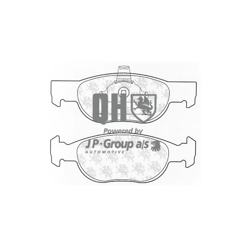 Jeu de 4 plaquettes de frein avant JP GROUP 3363600710
