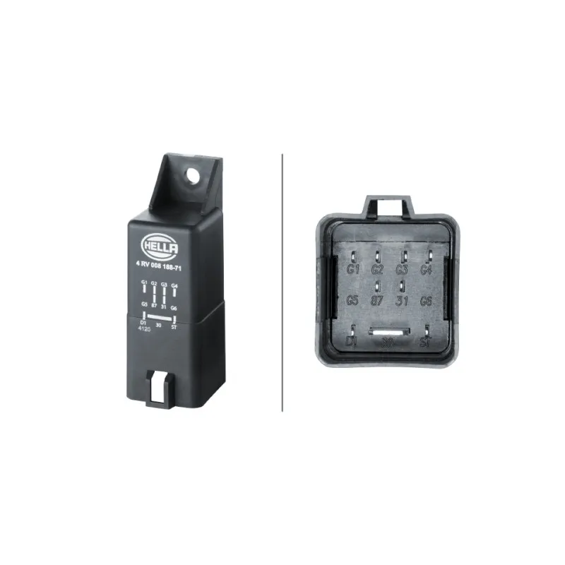 Appareil de commande, temps de préchauffage HELLA 4RV 008 188-711