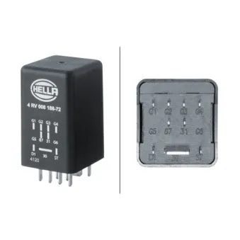 Appareil de commande, temps de préchauffage HELLA 4RV 008 188-721