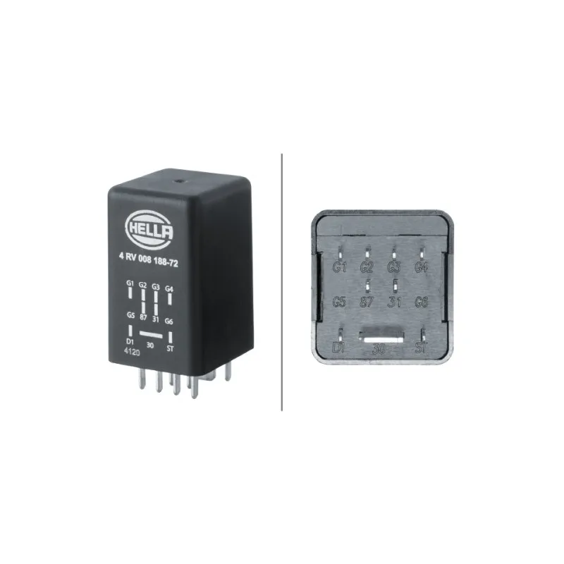 Appareil de commande, temps de préchauffage HELLA 4RV 008 188-721
