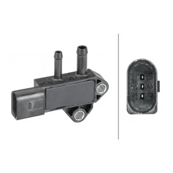 Capteur, pression des gaz échappement HELLA 6PP 009 409-361