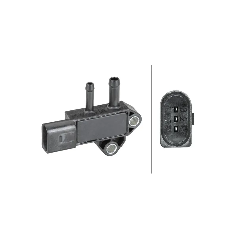 Capteur, pression des gaz échappement HELLA 6PP 009 409-361