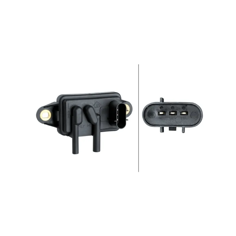 Capteur, pression des gaz échappement HELLA 6PP 009 409-391
