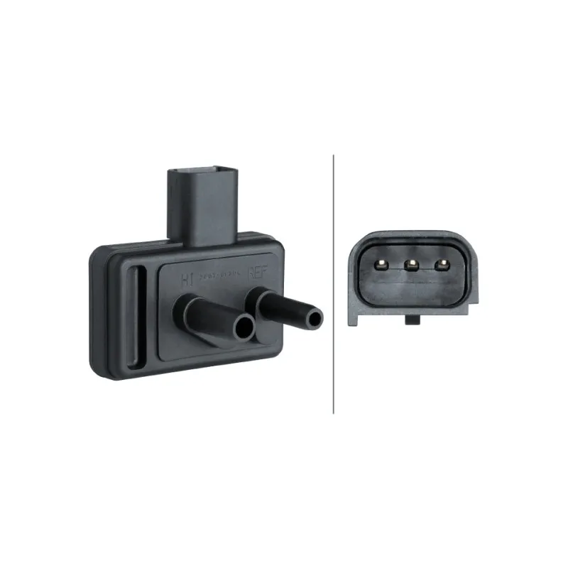 Capteur, pression des gaz échappement HELLA 6PP 009 409-431