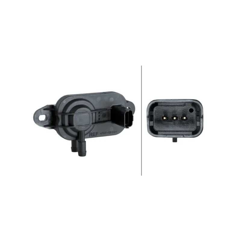 Capteur, pression des gaz échappement HELLA 6PP 009 409-571