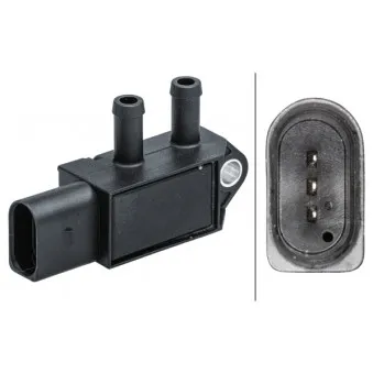 Capteur, pression des gaz échappement HELLA 6PP 009 409-631