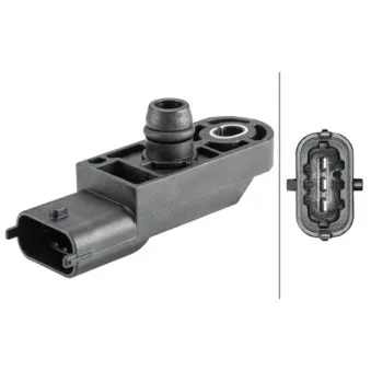 Capteur, pression de suralimentation HELLA 6PP 358 152-301