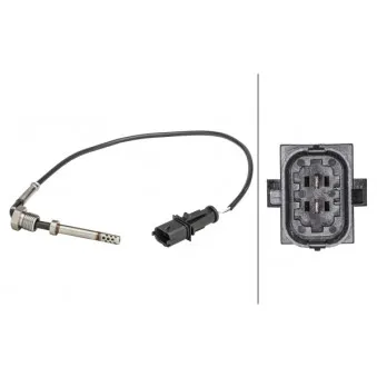 Capteur, température des gaz HELLA 6PT 358 181-201