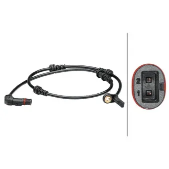 Capteur, vitesse de roue HELLA 6PU 012 679-321