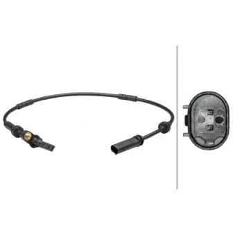 Capteur, vitesse de roue HELLA 6PU 012 679-391