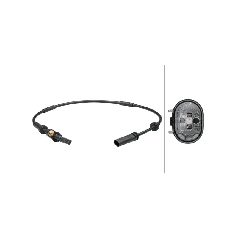 Capteur, vitesse de roue HELLA 6PU 012 679-391