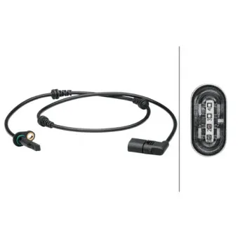Capteur, vitesse de roue HELLA 6PU 012 679-411