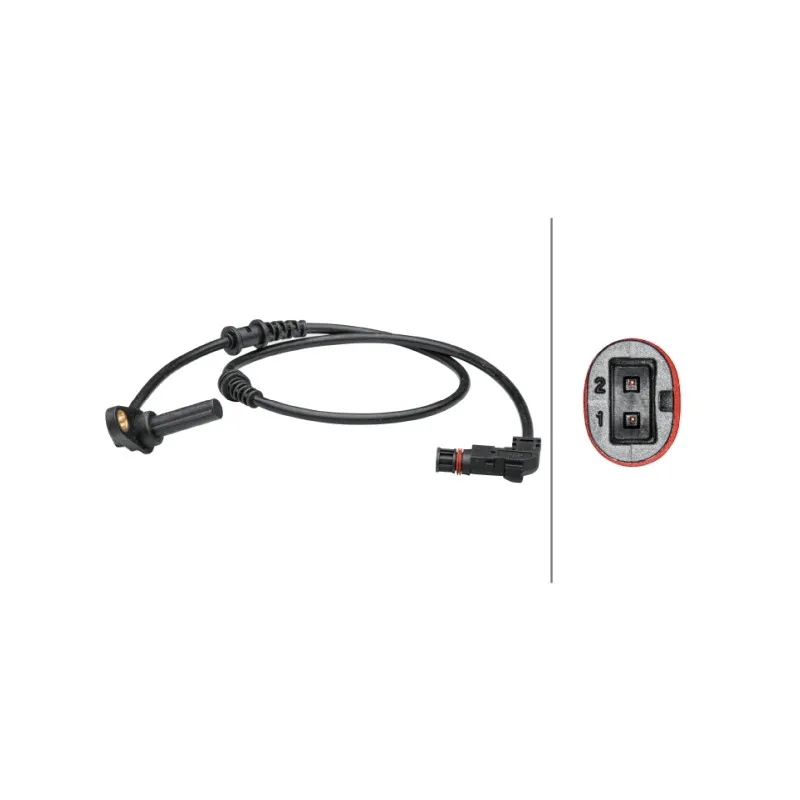 Capteur, vitesse de roue avant droit HELLA 6PU 012 679-501