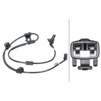 Capteur, vitesse de roue avant gauche HELLA 6PU 012 679-691