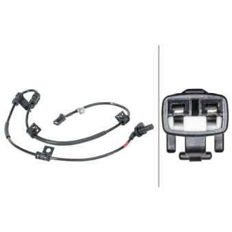 Capteur, vitesse de roue avant droit HELLA 6PU 012 679-701