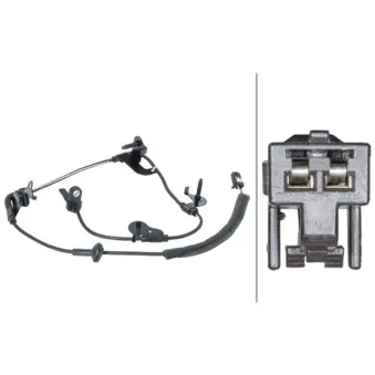 Capteur, vitesse de roue arrière gauche HELLA 6PU 012 679-751
