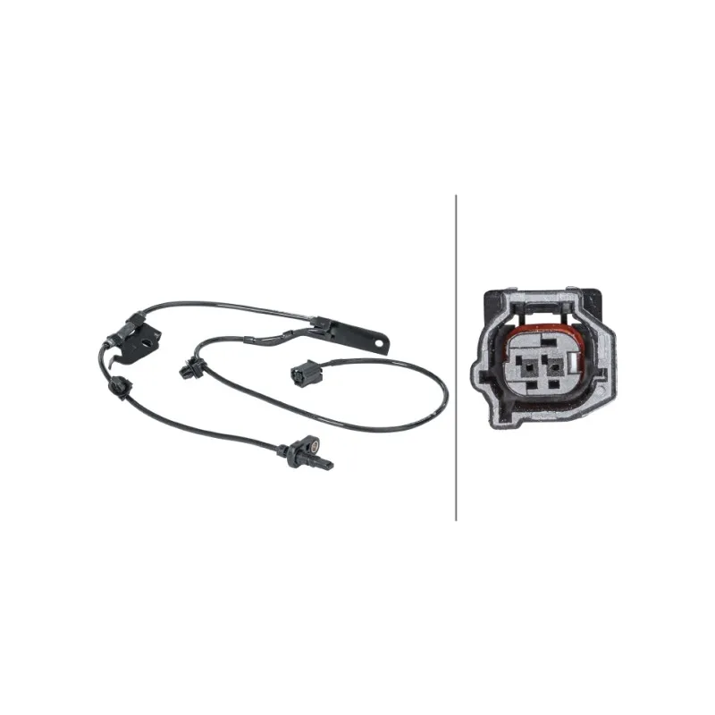 Capteur, vitesse de roue avant gauche HELLA 6PU 012 679-771