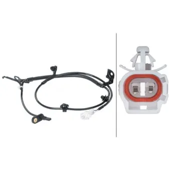 Capteur, vitesse de roue avant droit HELLA 6PU 012 679-801