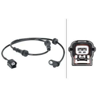 Capteur, vitesse de roue arrière gauche HELLA 6PU 012 679-821