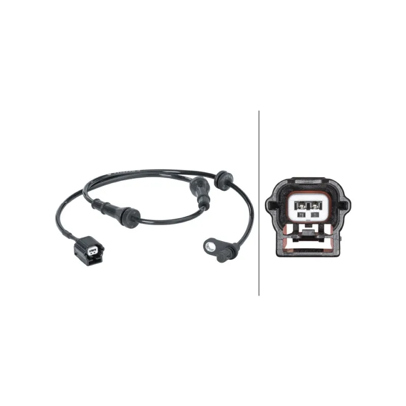 Capteur, vitesse de roue arrière gauche HELLA 6PU 012 679-821