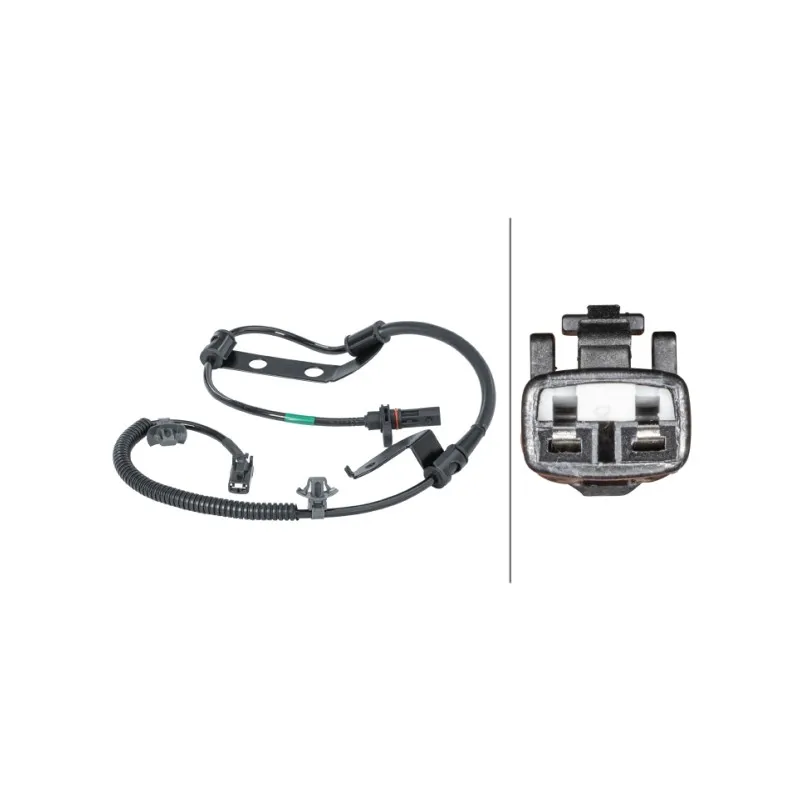 Capteur, vitesse de roue arrière gauche HELLA 6PU 012 679-841