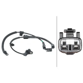 Capteur, vitesse de roue avant gauche HELLA 6PU 012 679-861