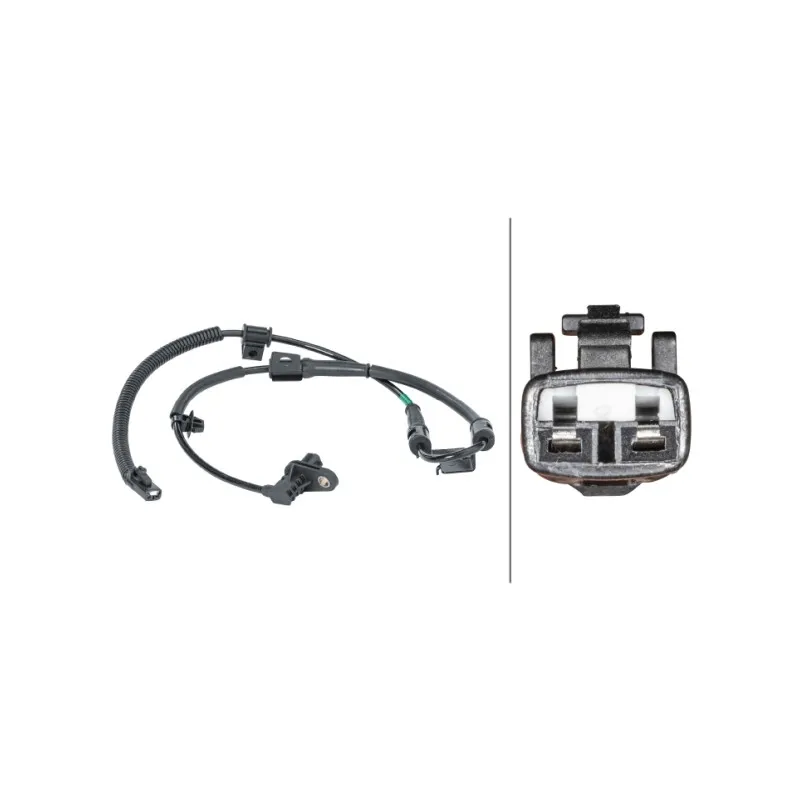 Capteur, vitesse de roue avant gauche HELLA 6PU 012 679-861