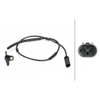 Capteur, vitesse de roue HELLA 6PU 012 806-431