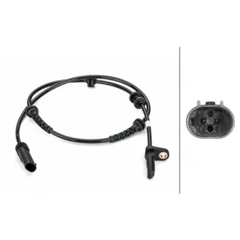 Capteur, vitesse de roue HELLA 6PU 012 806-461