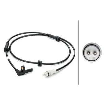 Capteur, vitesse de roue avant gauche HELLA 6PU 012 806-521