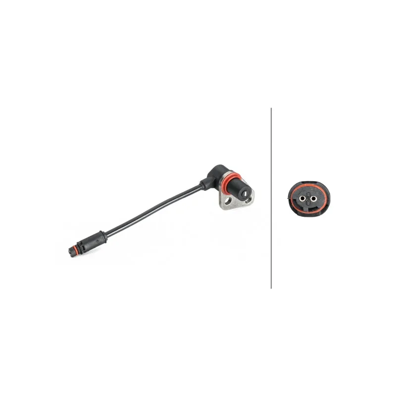 Capteur, vitesse de roue avant droit HELLA 6PU 012 806-551