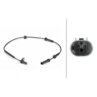 Capteur, vitesse de roue HELLA 6PU 012 806-591