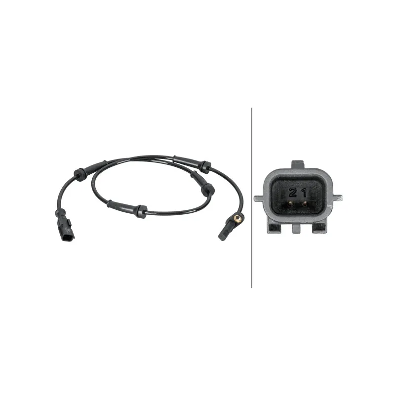 Capteur, vitesse de roue HELLA 6PU 012 806-631