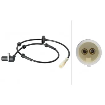 Capteur, vitesse de roue avant gauche HELLA 6PU 012 806-651