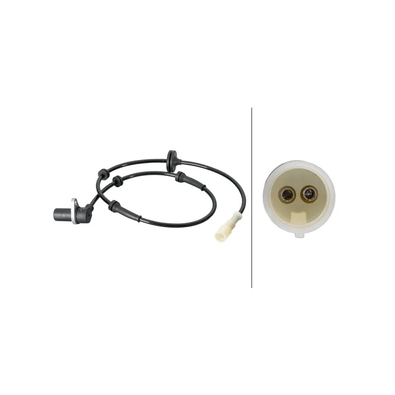 Capteur, vitesse de roue avant gauche HELLA 6PU 012 806-651