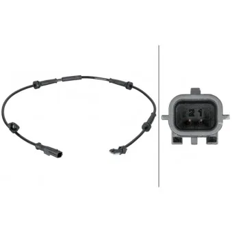 Capteur, vitesse de roue HELLA 6PU 012 806-681