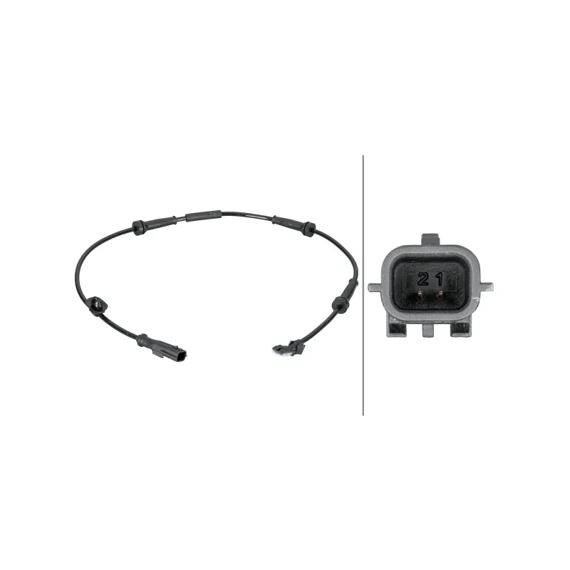 Capteur, vitesse de roue HELLA 6PU 012 806-681