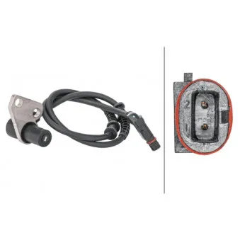 Capteur, vitesse de roue avant gauche HELLA 6PU 012 806-821