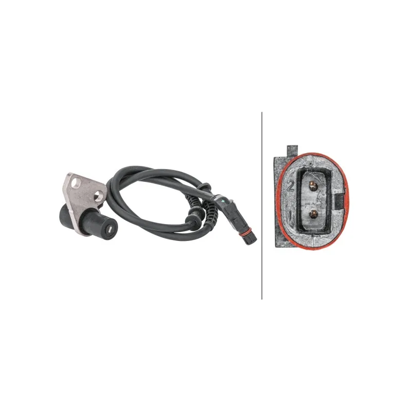 Capteur, vitesse de roue avant gauche HELLA 6PU 012 806-821