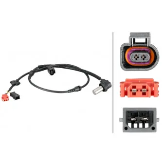 Capteur, vitesse de roue HELLA 6PU 012 806-921