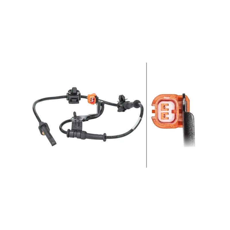 Capteur, vitesse de roue avant gauche HELLA 6PU 230 040-141