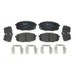 Jeu de 4 plaquettes de frein avant HELLA 8DB 355 025-791 - Visuel 2