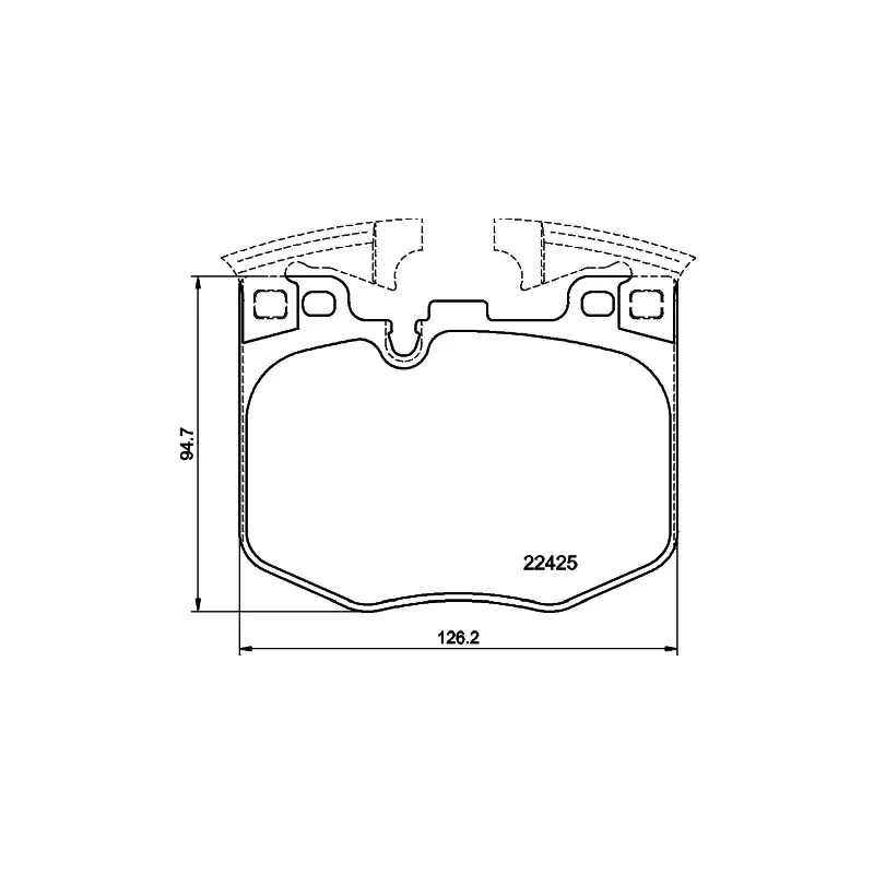 Jeu de 4 plaquettes de frein avant HELLA 8DB 355 025-951