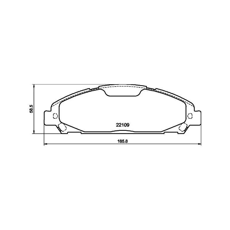 Jeu de 4 plaquettes de frein avant HELLA 8DB 355 032-991