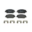 Jeu de 4 plaquettes de frein avant HELLA 8DB 355 037-881 - Visuel 2