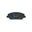 Jeu de 4 plaquettes de frein avant HELLA 8DB 355 037-881 - Visuel 3