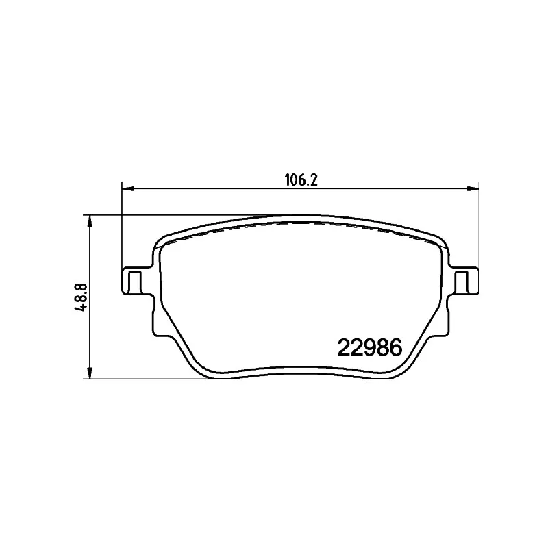 Jeu de 4 plaquettes de frein arrière HELLA 8DB 355 039-021