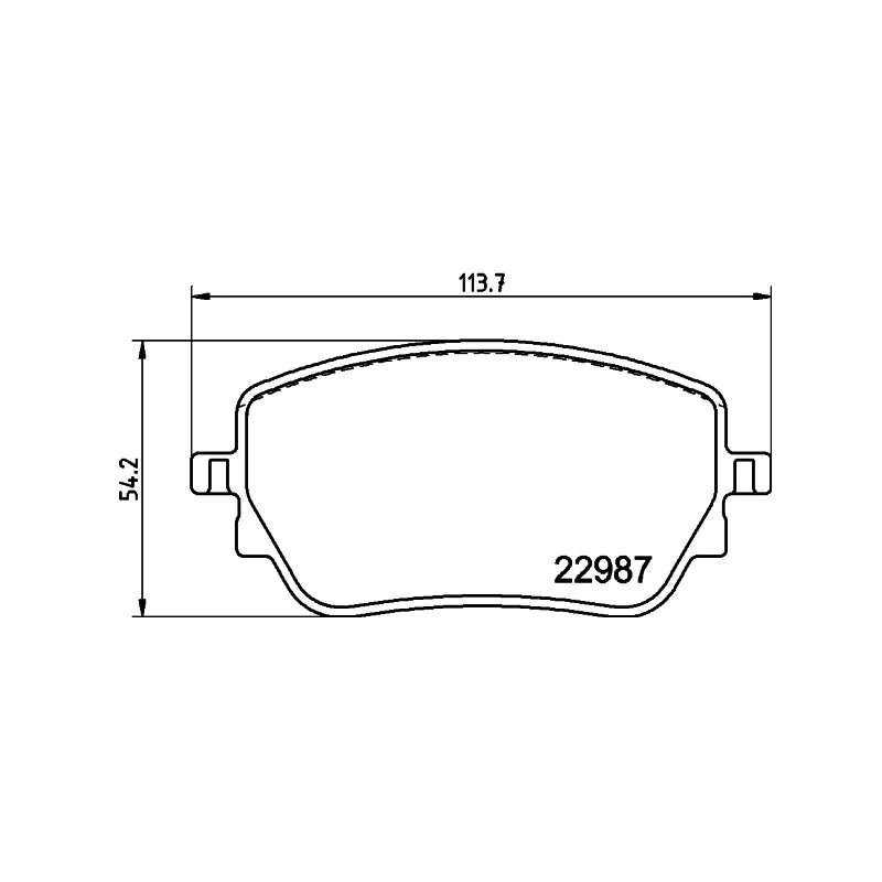 Jeu de 4 plaquettes de frein arrière HELLA 8DB 355 039-231