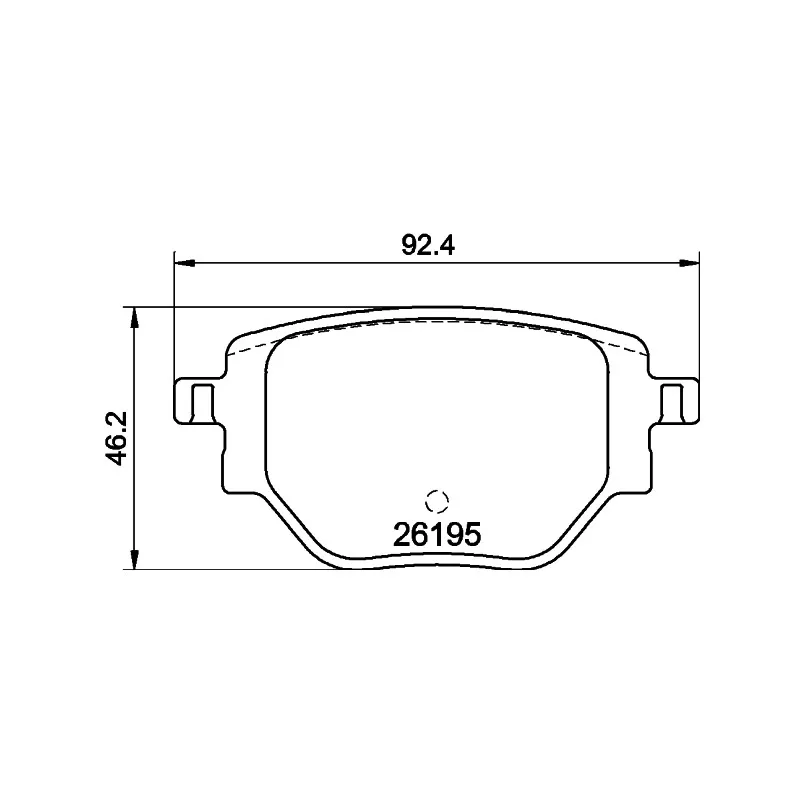 Jeu de 4 plaquettes de frein arrière HELLA 8DB 355 040-321