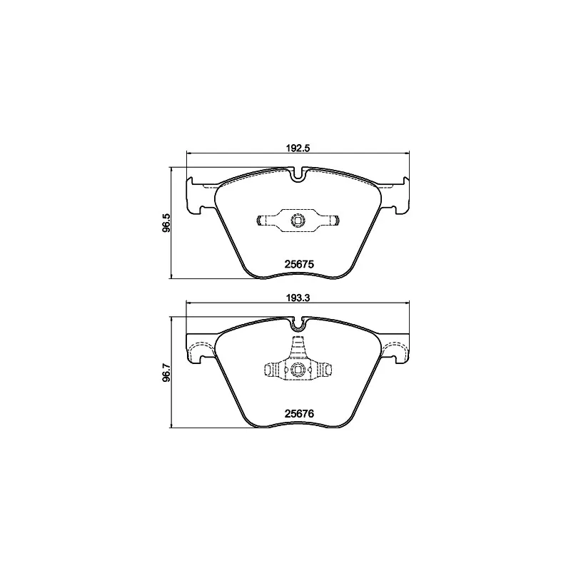 Jeu de 4 plaquettes de frein avant HELLA 8DB 355 040-371